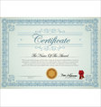 Certificate template vector image