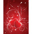 Decorative hearts vector image