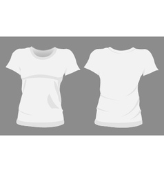 Woman tshirt t-shirt templates vector image