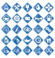 Icons for auto service vector image