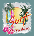 Surf paradise vector image