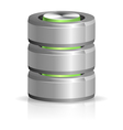 Database and Hard Disk Icon vector image