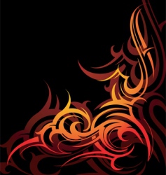 Floral background vector image