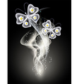 Smoke and butterfly vector image