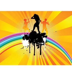 Grunge party vector image