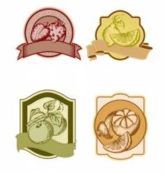 Vintage labels vector image
