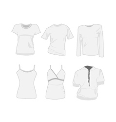 T-shirt templates vector image