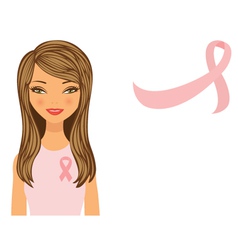 White skinned woman awareness vector image