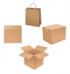 Shipping box vector image