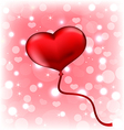 Balloon in the shape of heart vector image