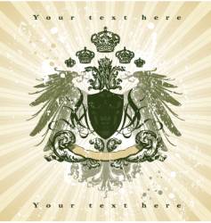 Royal vintage illustration vector image