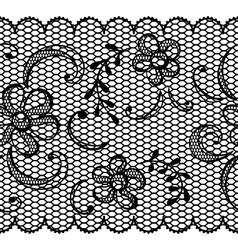 Old lace background ornamental flowers texture vector image