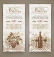 Wine and winemaking vintage banners vector image