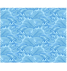 Seamless wave pattern vector image