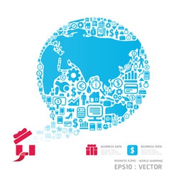 World shopping icon vector image