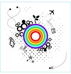 Abstract card with unknown planet Abstract card with unknown planet vector image
