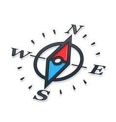 Compass vector image