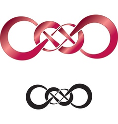 Infinity times infinity vector image