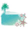 Tropical landscape and sea vector image