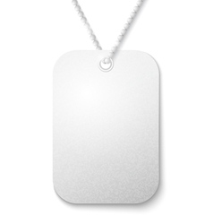 Identity tag vector image