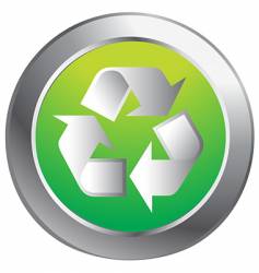 Recycle button vector image