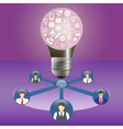 Business idea and teamwork concept Innovation and vector image