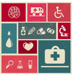 Medical icons and sign vector image