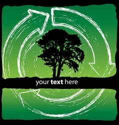 Recycling and nature vector image