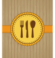 Menu cover with kithchen icons vector image