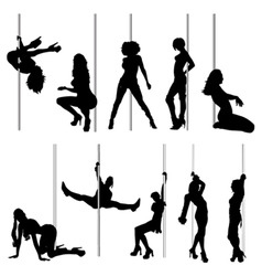 Sexy women and striptease vector image
