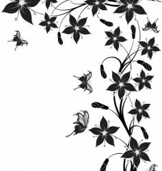 Floral design vector image