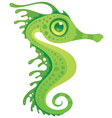 Cartoon seahorse vector image