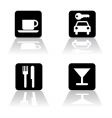 Restaurant icons vector image