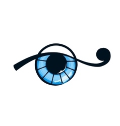 Isolate abstract eye vector image