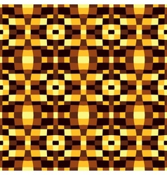 Pixel modern geometric seamless pattern ornament vector image