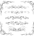 Ornate corners and page dividers vector image