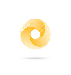 Abstract shape yellow 3d torus eps10 Abstract shape yellow 3d torus eps10 vector image