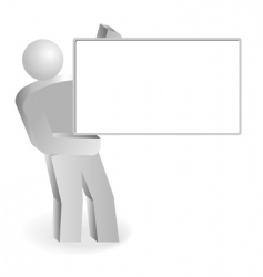 Empty board vector image