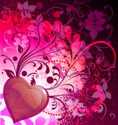 Wild heart vector image