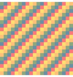 Pixel modern geometric seamless pattern ornament vector image