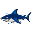 Angry shark vector image
