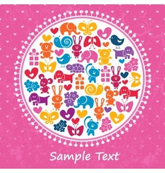 Baby pink background vector image