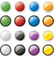 Glass buttons vector image
