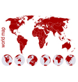 Earth globes vector image