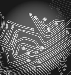Abstract metro scheme vector image