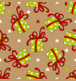 Seamless pattern of colorful gift boxes Seamless pattern of colorful gift boxes vector image