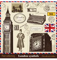 Set of london symbols vector image