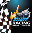 Racing poster vector image