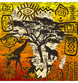 African symbols set vector image