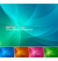 Curvy abstract background vector image